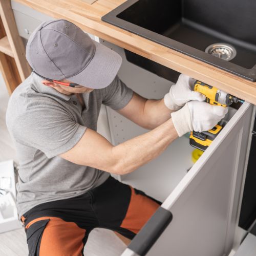 Home with Custom Cabinetry